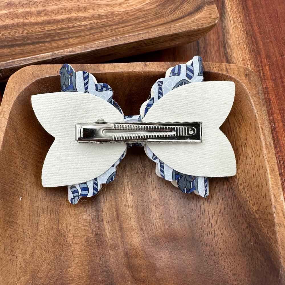 New Handmade Ribbon Clip Girls Lightning Harry Potter Special Occasion Birthday - Picture 2 of 2